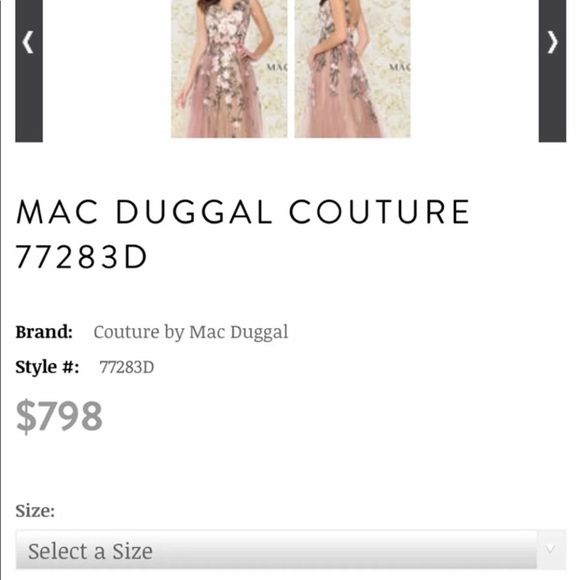 Mac Duggal Gown - Picture 6 of 7